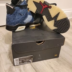 Air Jordan 6 retro (GS) Washed Denim/Black-Sail